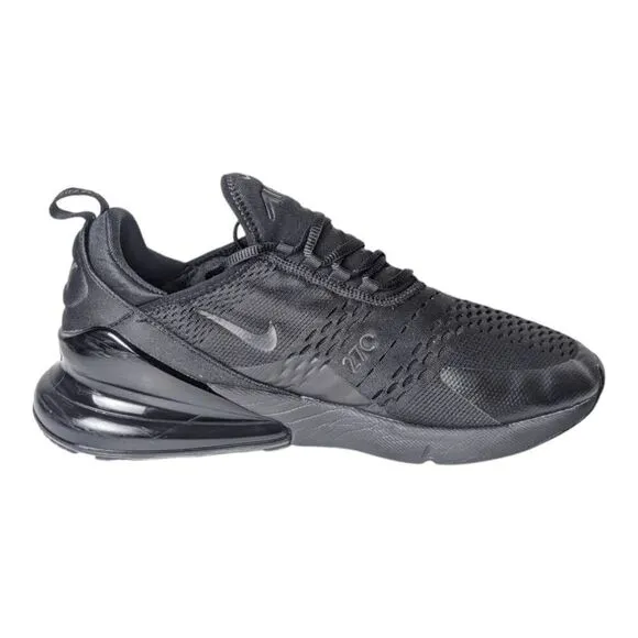 NIKE Air Max 270 'Triple Black' Running Shoes Size 12