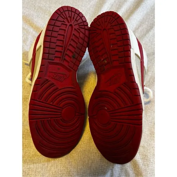 Nike Air Size 8.5 Women Dunk Low Pro Light Stone Varsity Red 302517-161 Used Y2K