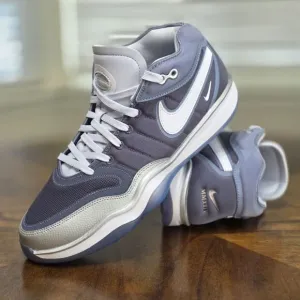 Nike Air Zoom GT Hustle 2 Light Carbon Grey Blue Silver Basketball Shoes 11 New
