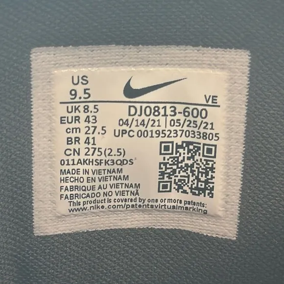 Nike Air Zoom Pegasus 38 Tampa Bay Buccaneers #DJ0813-600 Bucs Shoes US 9.5