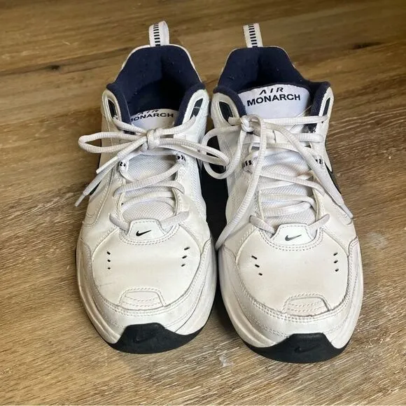 Nike Air Monarch White Leather Dad Shoes