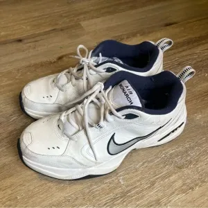 Nike Air Monarch White Leather Dad Shoes