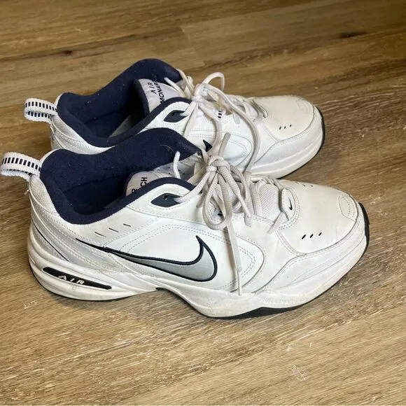 Nike Air Monarch White Leather Dad Shoes