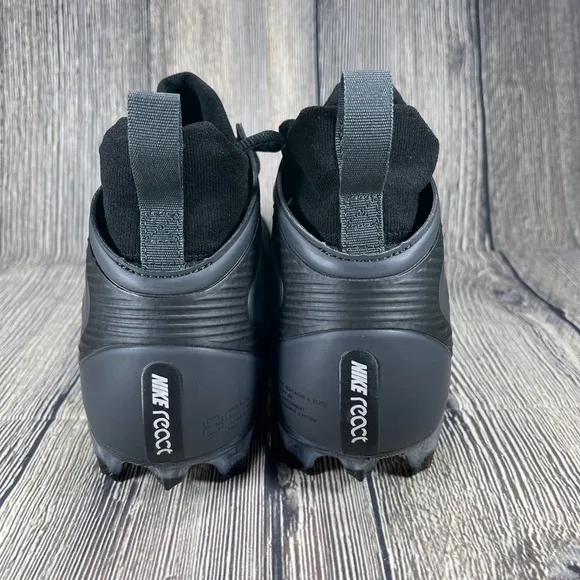 Nike Alpha Huarache 8 Elite Lacrosse Cleats Black/Smoke GREY MENS CW4440-011