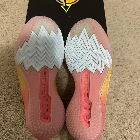 Nike Athletic Shoes in Pink and Yellow
