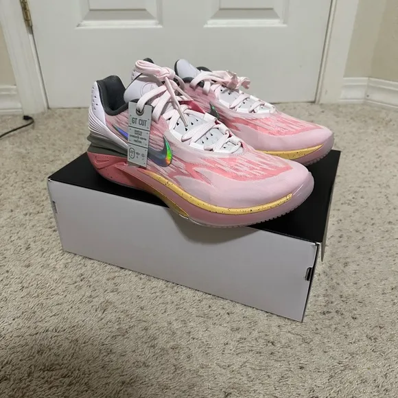 Nike Athletic Shoes in Pink and Yellow