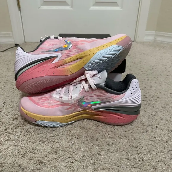 Nike Athletic Shoes in Pink and Yellow