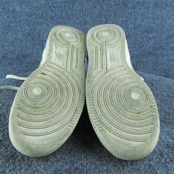 Nike Boys Sneaker Shoes Sz Y 5 Medium Athletic‎ White Leather Lace Up