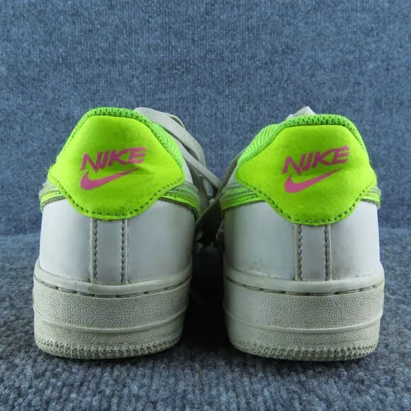 Nike Boys Sneaker Shoes Sz Y 5 Medium Athletic‎ White Leather Lace Up