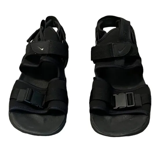 Nike CANYON Street Style Sport Sandals, Triple Trail Hiking Water Shoes, Black