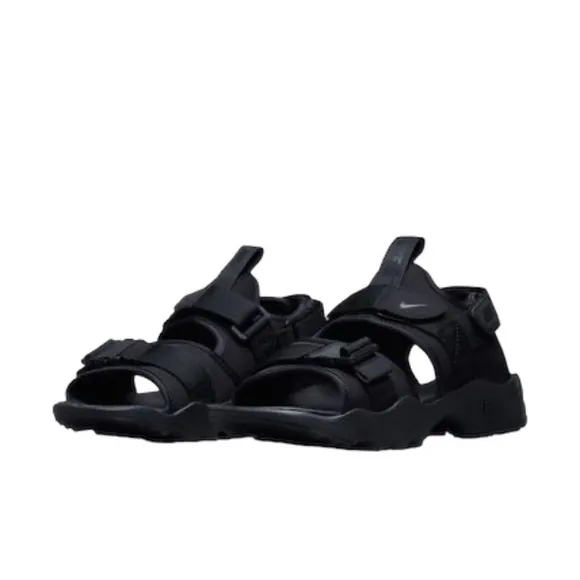 Nike CANYON Street Style Sport Sandals, Triple Trail Hiking Water Shoes, Black