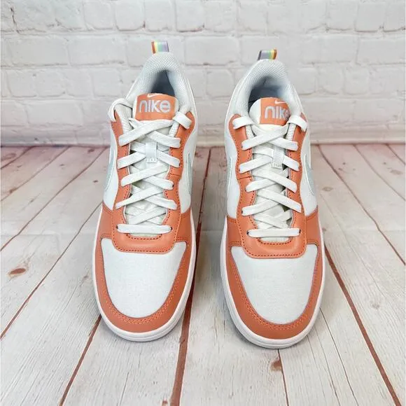 Nike Court Borough Low 2 SE 'White Light Madder Root' Shoes Size 7Y (DM1216-100)