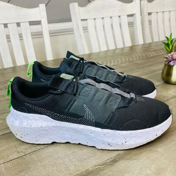 Nike Crater Impact Men’s Sneaker Running Shoe Black Athletic Trainer Size 10