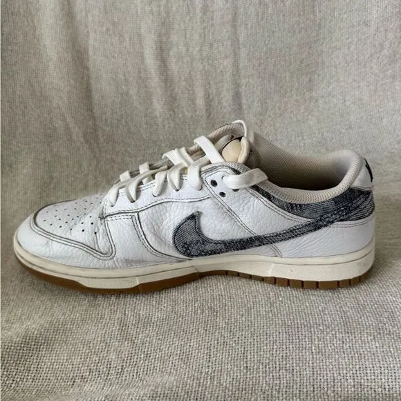 Nike Dunk Low Washed Denim Size 8.5 Men’s Shoes FN6881-100