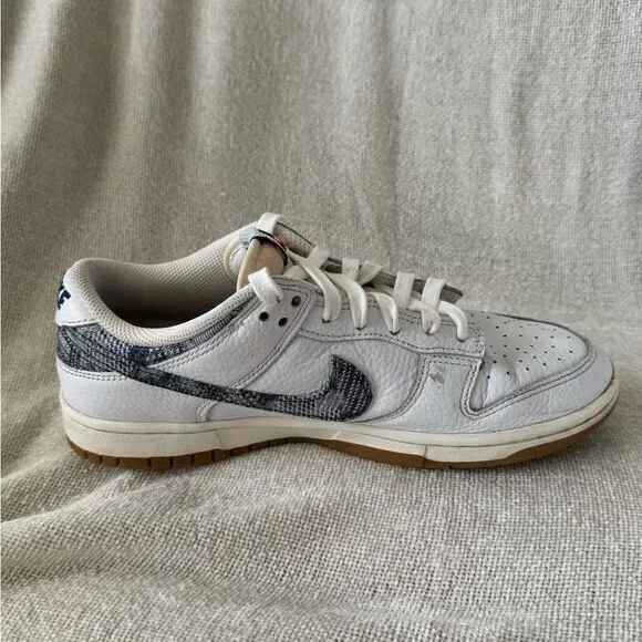 Nike Dunk Low Washed Denim Size 8.5 Men’s Shoes FN6881-100