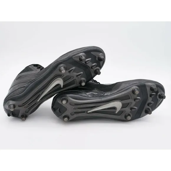 Nike Football Cleats Mens 16 Alpha Talon Elite Mid 3/4 Black Lace Up Shoes