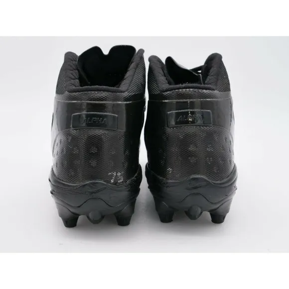 Nike Football Cleats Mens 16 Alpha Talon Elite Mid 3/4 Black Lace Up Shoes