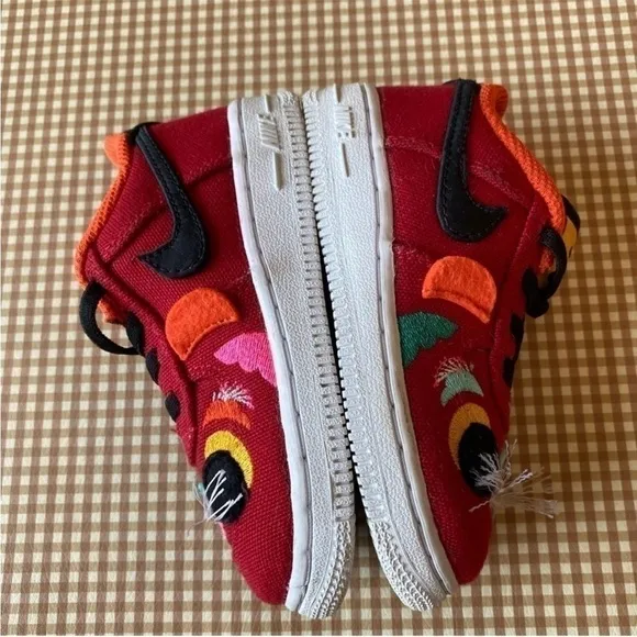 Nike Force 1 LV8 TD 'Chinese New Year' toddler sneakers shoes. Size 8 C
