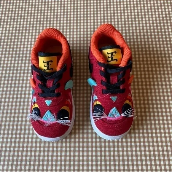 Nike Force 1 LV8 TD 'Chinese New Year' toddler sneakers shoes. Size 8 C