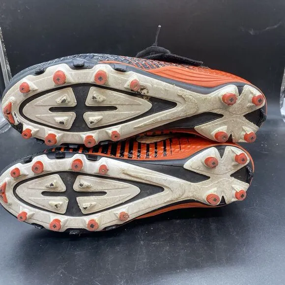 Nike Force Lunarbeast Elite TD Football Cleats Mens 9.5 833421-018 orange black