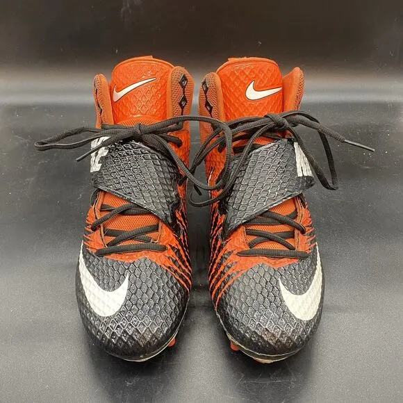 Nike Force Lunarbeast Elite TD Football Cleats Mens 9.5 833421-018 orange black