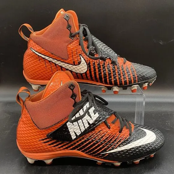 Nike Force Lunarbeast Elite TD Football Cleats Mens 9.5 833421-018 orange black