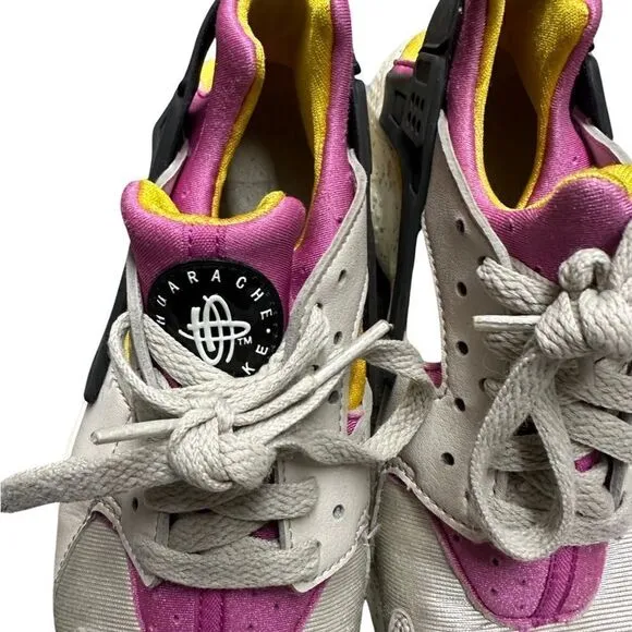Nike Huarache Run Big Kids' Shoes Light Bone-Lethal Pink-University | youth 4.5