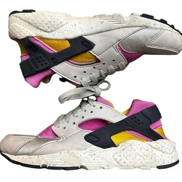 Nike Huarache Run Big Kids' Shoes Light Bone-Lethal Pink-University | youth 4.5