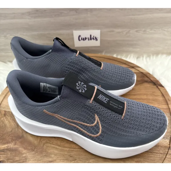 Nike Interact Run Easyon Sneakers Wmns Sz 10 Men's 8.5 Shoes Light FV5591-002