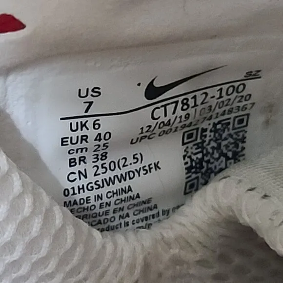 Nike Jordan ADG 2 Mens Size 7 Golf Shoes White Cement Leather CT7812-100