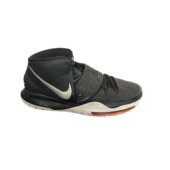 Nike Kyrie 6 Jet Black Basketball Kyrie Irving BQ4630-001 Sneaker Shoes Size 15