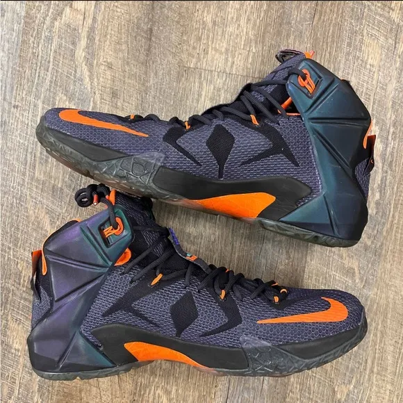 Nike LeBron 12 XII Instinct Cave Purple Grape Hyper Crimson