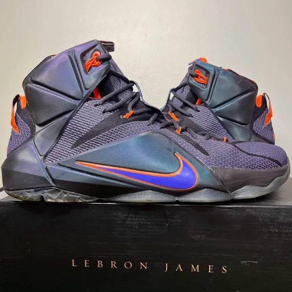 Nike LeBron 12 XII Instinct Cave Purple Grape Hyper Crimson