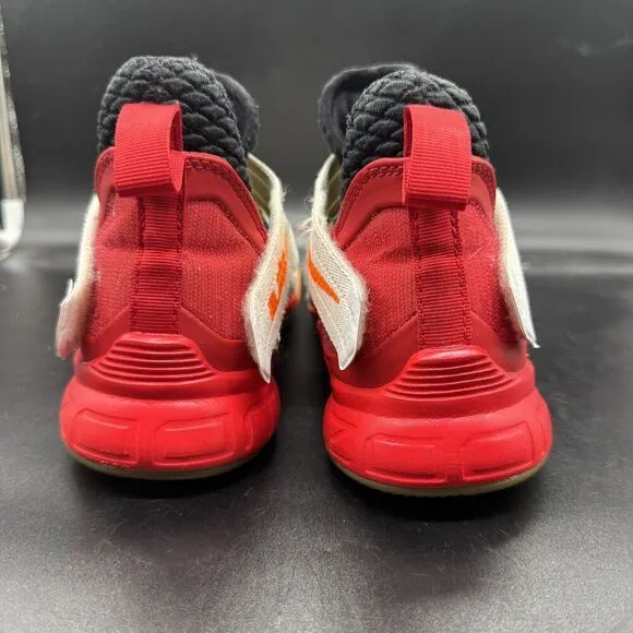 Nike LeBron Soldier 12 White Orange Red Size 6.5Y GUC Basketball AA1352-181