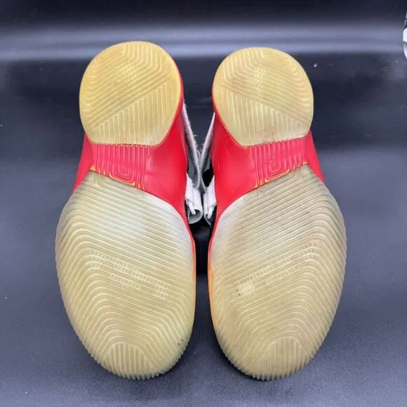 Nike LeBron Soldier 12 White Orange Red Size 6.5Y GUC Basketball AA1352-181
