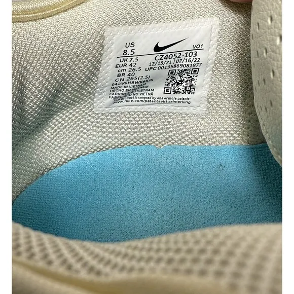NIKE LeBron Witness 6 Polarized Blue Coconut Milk &quot;Easter&quot; Men's SZ 8.5