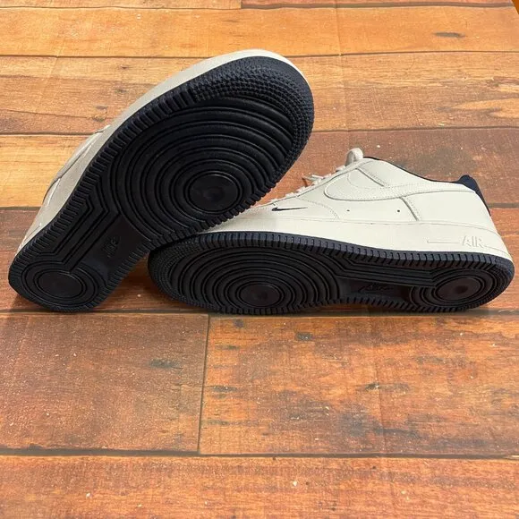 Nike Men's Air Force 1 '07 LV8 &quot;White Navy&quot; Casual Shoes