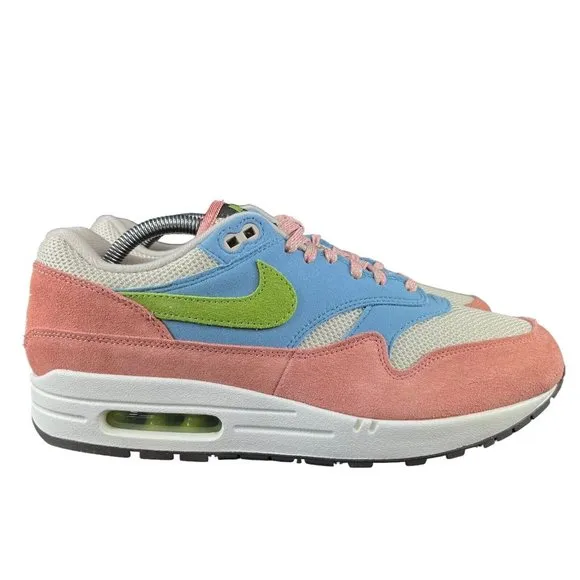 Nike Men's Air Max 1 Light Madder Root Worn Blue Green Shoes DV3196-800 Size 9.5