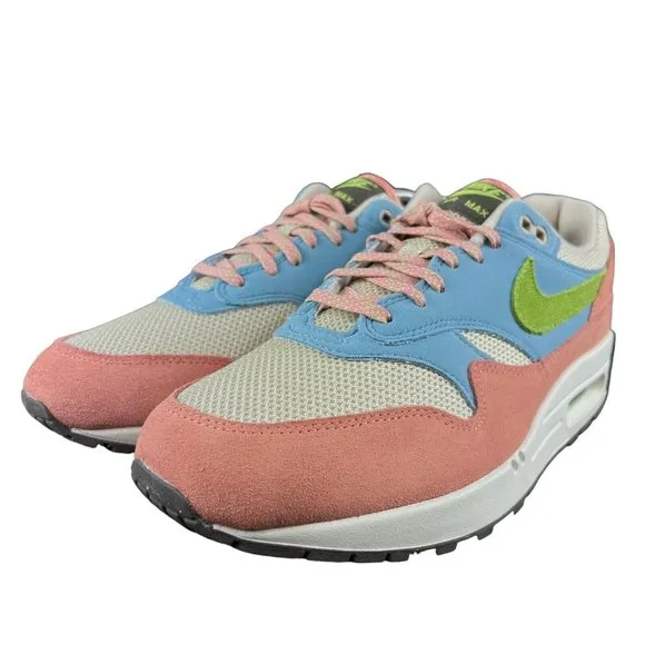 Nike Men's Air Max 1 Light Madder Root Worn Blue Green Shoes DV3196-800 Size 9.5