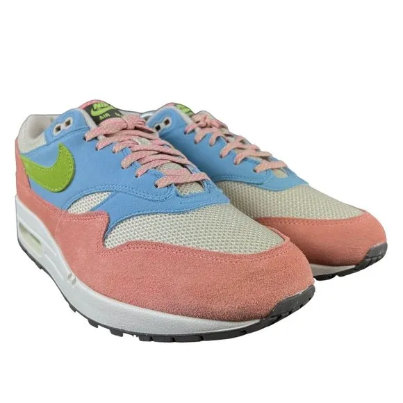 Nike Men's Air Max 1 Light Madder Root Worn Blue Green Shoes DV3196-800 Size 9.5