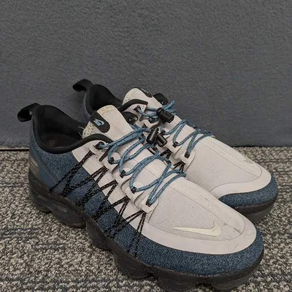 Nike Men's Vapormax Blue Gray Athletic Sneakers Size 7