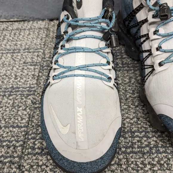 Nike Men's Vapormax Blue Gray Athletic Sneakers Size 7