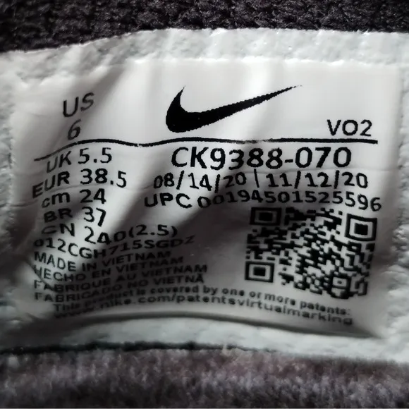 Nike Metcon 6 Gym Training Shoes Womens Size 7.5 Black White Red Blue Sneakers