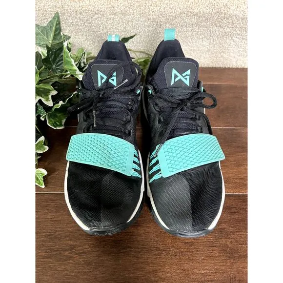 Nike PG 1 Paul George 11 Diamond black aqua basketball shoes size 9