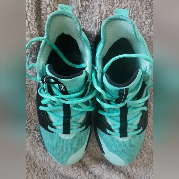 Nike PG3 GS Sneakers Paul George 3 Menta Green Black Shoes kids 5.5 youth