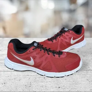 Nike Revolution 2 Red White #554953-601 Men's Running Sneakers Shoes Size 8.5