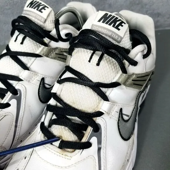 Nike Shoes Mens Size 10 White Leather Downshifter 3 415374-102