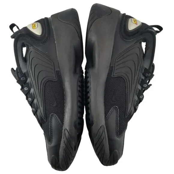 Nike Shoes Men's Size 8 Zoom 2K Black Running Lace Up Leath Fabric