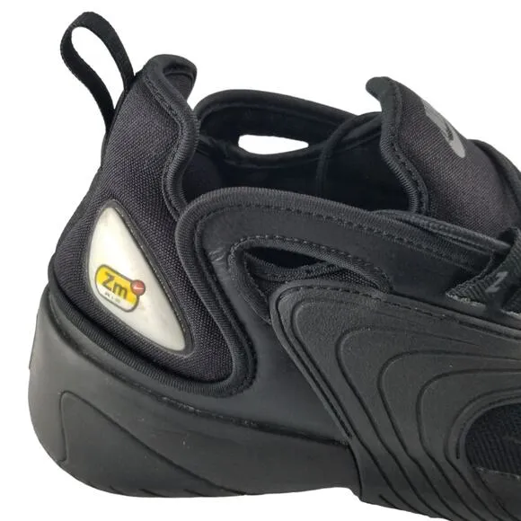 Nike Shoes Men's Size 8 Zoom 2K Black Running Lace Up Leath Fabric