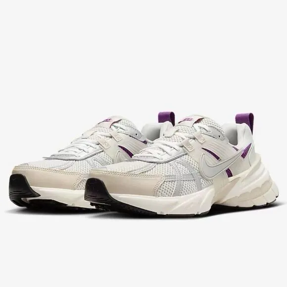 Nike V2K Run PRM Light Bone Viotech Womens Running Shoes HF4305-072 Women's 10.5